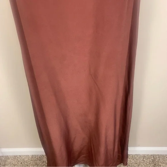 Acrobat 100% Silk High Low Hem Maxi Dress - Picture 9 of 12